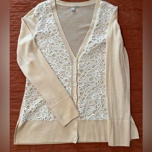Beautiful cream and white lace sweater